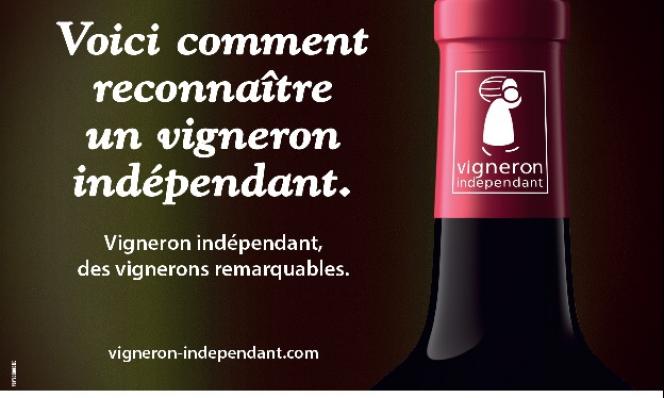 campagne d'affichage logo des vignerons independants